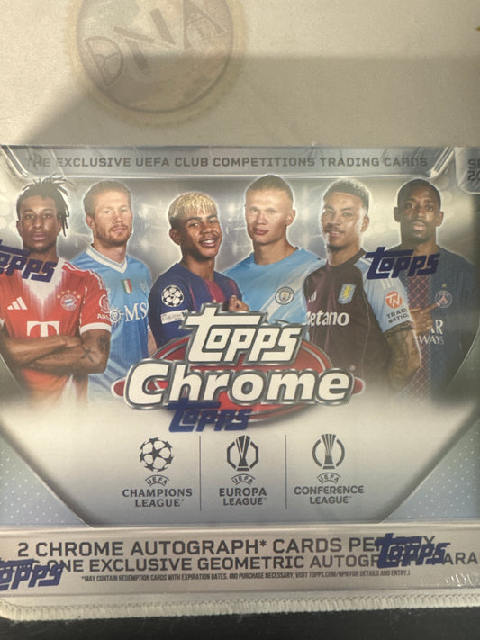 2025-26 Topps Chrome UEFA Champion’s League breaker delight hobby