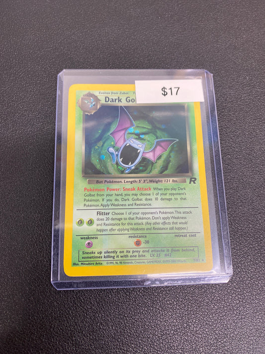 Pokémon Dark Golbat Team Rocket Holo 7/82