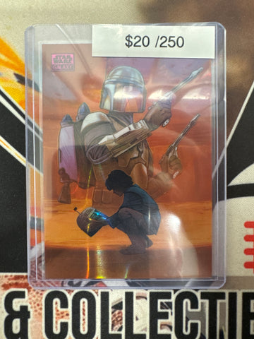 2026 Topps Chrome Star Wars Galaxy Jango Fett’s Legacy Magenta Wave Refractor /250