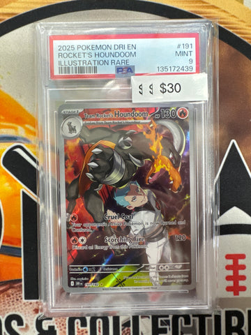 Pokemon Team Rocket’s Houndoom 191/182 Destined Rivals PSA 9