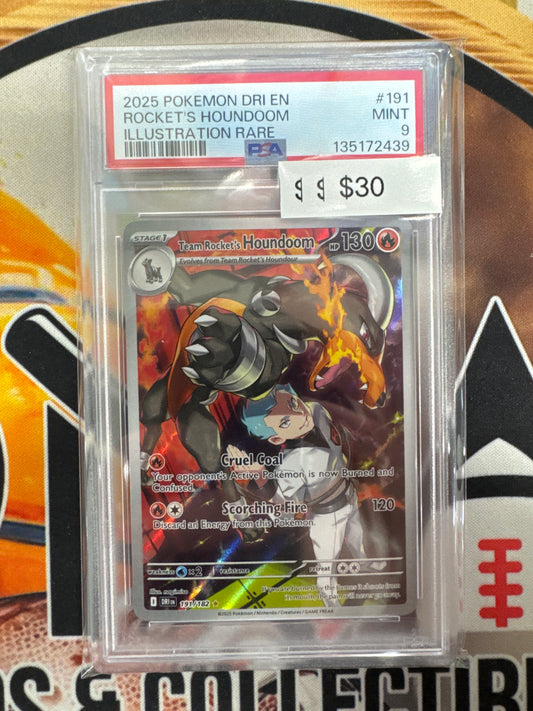 Pokemon Team Rocket’s Houndoom 191/182 Destined Rivals PSA 9