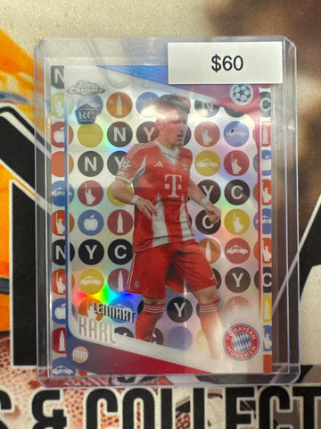 2026 Topps Chrome UCL Lennart Karl Rookie Fanatics Fest NYC Refractor