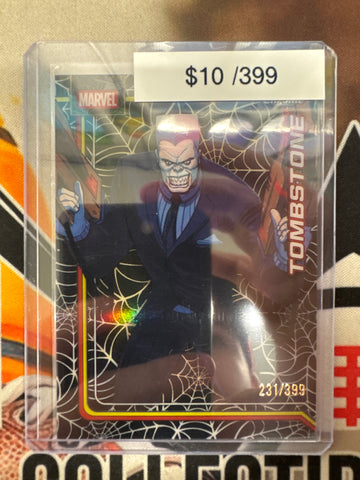 2026 Topps Chrome Marvel Tombstone Spider-Web Refractor /399