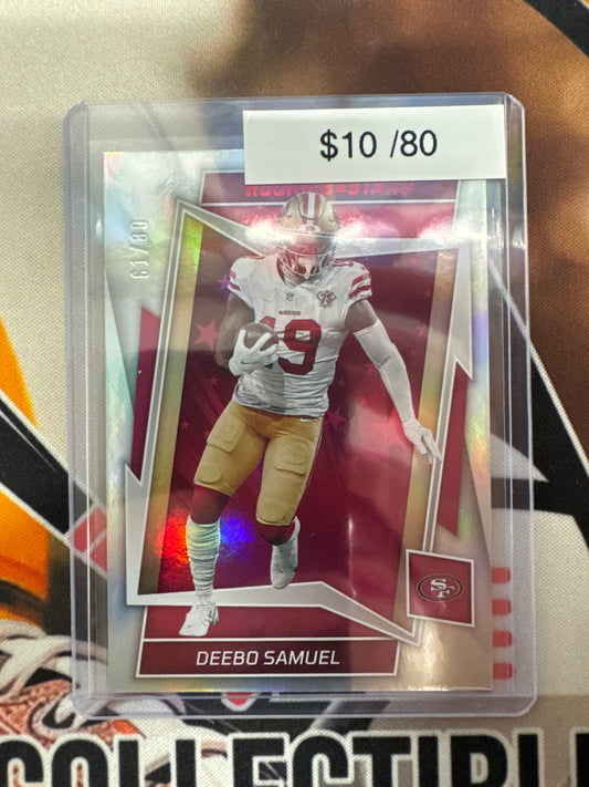 2022 Panini Rookies & Stars NFL Deebo Samuel Red Stars /80