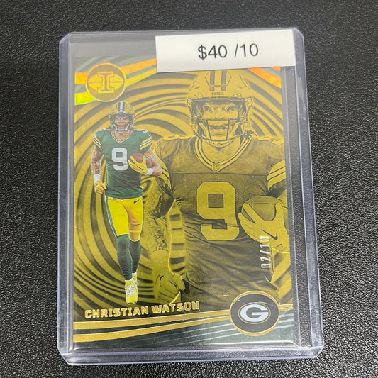 2023 NFL Illusions Christian Watson Gold /10