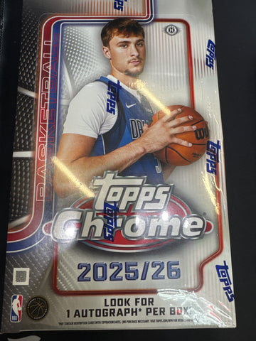 2025-26 Topps Chrome NBA Hobby box