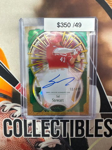 2026 Topps Tier One MLB Sal Stewart Rookie Tier One Xplosions Autograph Green /49