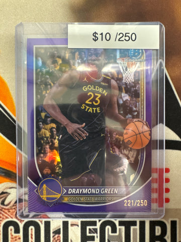 2025-26 Topps Bowman Basketball Chrome Draymond Green Purple Refractor /250