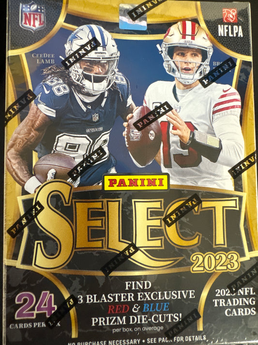 2023 Select NFL blaster red and blue Prizm