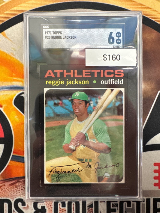 1971 Topps MLB Reggie Jackson SGC 6