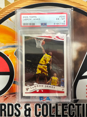 2005 Topps NBA LeBron James PSA 6