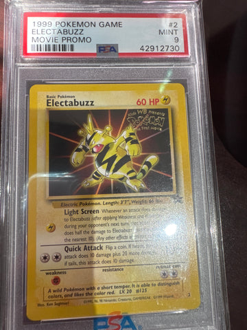 Pokemon Electabuzz movie promo PSA 9