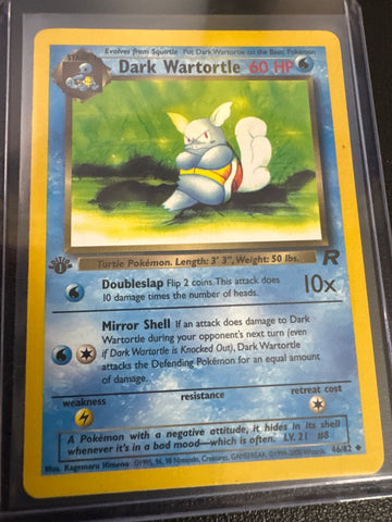 Pokemon Dark Wartortle 46/82 1st edition Team Rocket