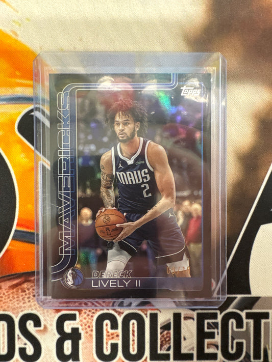 2025 Topps Flagship NBA Dereck Lively II Black Refractor /10