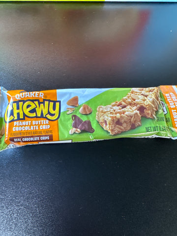 Cafe Chewy Granola Bar Peanut Butter Chocolate Chip