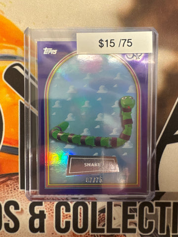 2026 Topps Toy Story 30th Anniversary Snake Purple Foil Refractor /75