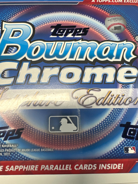 2022 Bowman Chrome MLB Sapphire Edition hobby