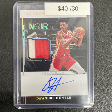 2021-22 Panini Noir De’Andre Hunter Patch Auto /30