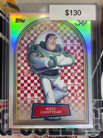 2025 Topps Pixar 30 Years Of Toy Story Buzz Lightyear Pizza Plant Image Variation SP