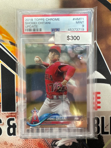 2018 Topps Chrome Update MLB Shohei Ohtani Rookie PSA 9