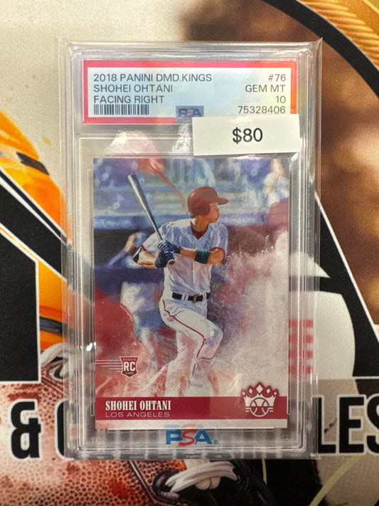 2018 Panini Donruss MLB Shohei Ohtani Rookie Facing Right PSA 10