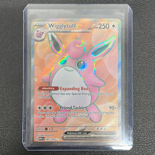 Pokémon Wigglytuff ex Full Art (151) 187/165