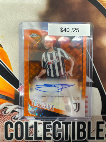 2025-26 Topps Chrome Champions League David Trezeguet Orange Geometric Refractor Autograph /25