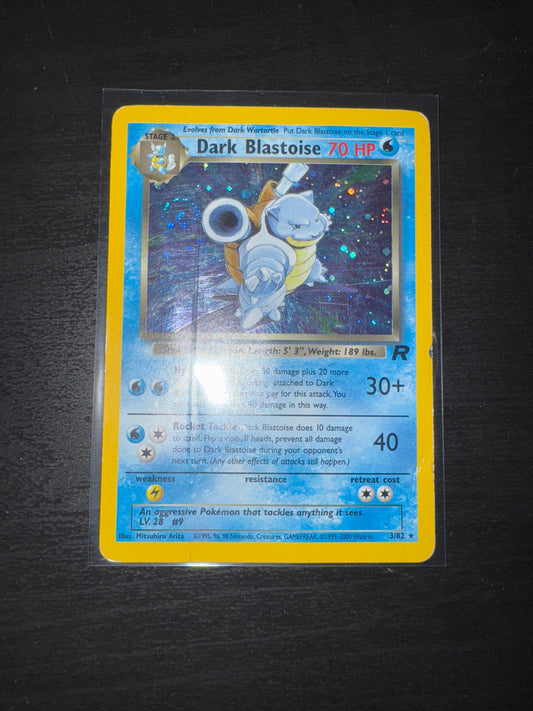 Pokémon Dark Blastoise Team Rocket Holo 3/82 LP