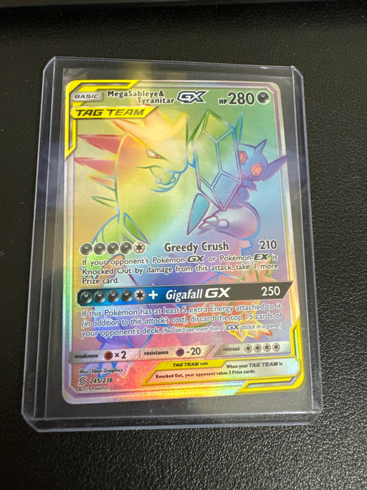 Pokemon Mega Sableye & Tyranitar GX 245/236 Unified Minds