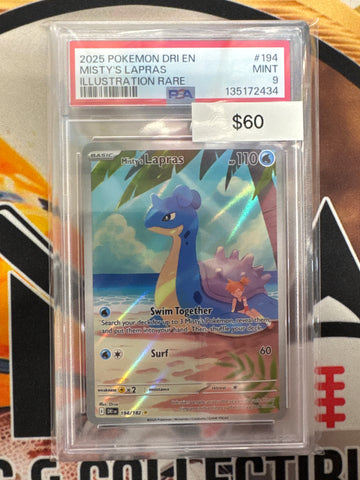 Pokemon Misty’s Lapras 194/182 PSA 9