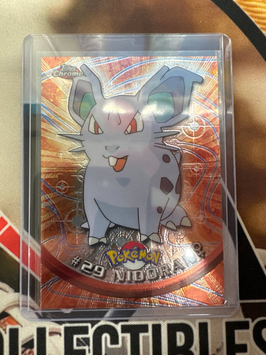 2000 Topps Chrome Pokemon Nidoran TV Animation Series #29