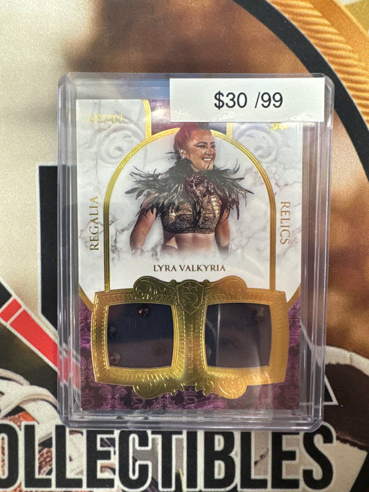 2025 Topps Royalty WWE Lyra Valkyria Regalia Relics Dual Patch /99