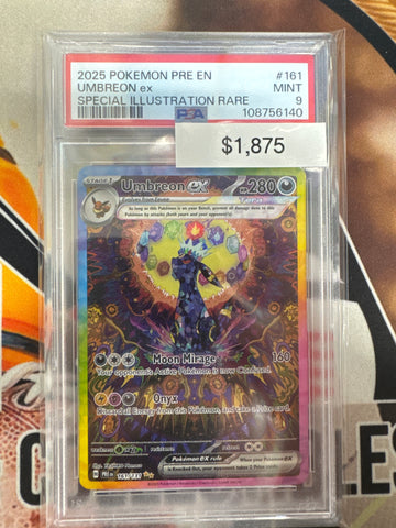 Pokémon Umbreon ex Special Illustration Rare Prismatic Evolution 161/131 PSA 9