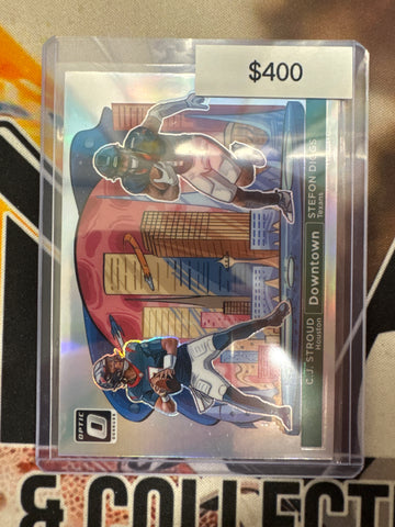 2024 Panini Donruss Optic NFL C.J. Stroud & Stefon Diggs Dual Downtown Prizm