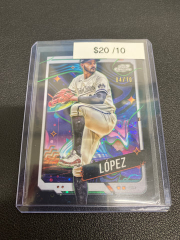 2024 Topps Chrome Cosmic Pablo Lopez Black Eclipse Refractor /10