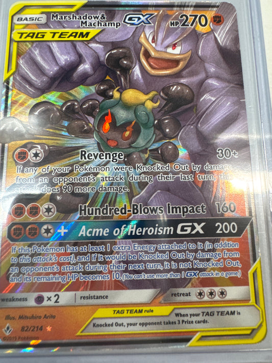 Pokemon Marshadow & Machamp GX 82/214