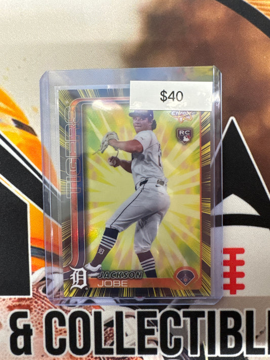 2025 Topps Chrome MLB Jackson Jobe Radiating Rookies SSP