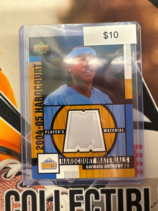2004 Upper Deck NBA Carmelo Anthony Hardcourt Players Material Patch