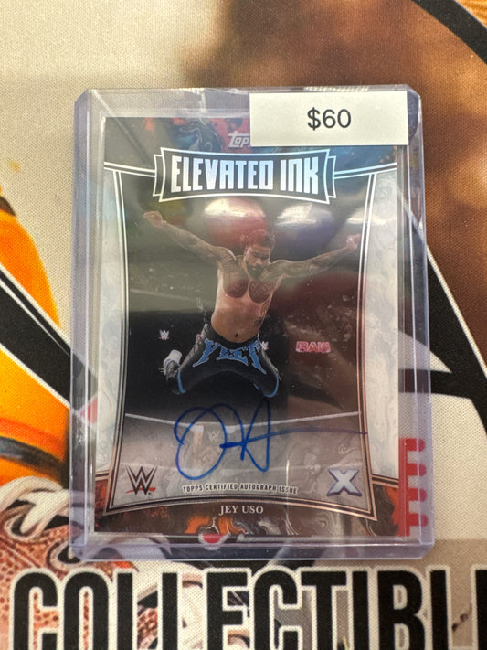 2025 Topps WWE Exalted Jey Uso Elevated Ink Autograph
