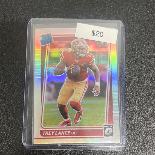 2021 NFL Donruss Optic Trey Lance Holo Rated Rookie