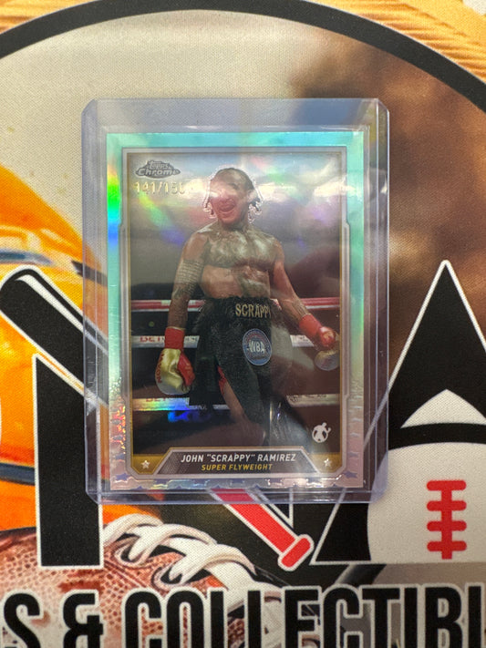 2024 Topps Chrome Boxing John “Scrappy” Ramirez Aqua Refractor /150