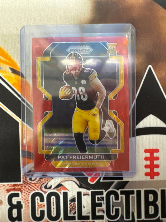 2021 Panini Prizm NFL Pat Freiermuth Rookie Red Shimmer /149