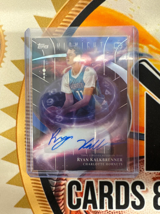 2025-26 Topps Midnight NBA Ryan Kalkbrenner Stroke Of Midnight Rookie Autograph