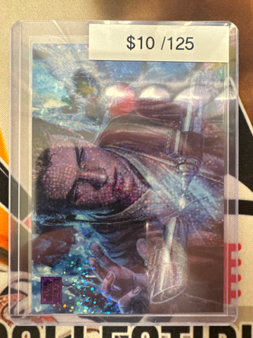Topps Chrome Star Wars Galaxy The Kyber Crystal Purple Sparkle Refractor /125