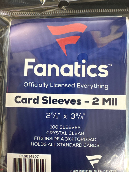 Fanatics Soft Penny Card Sleeves - 2 mil