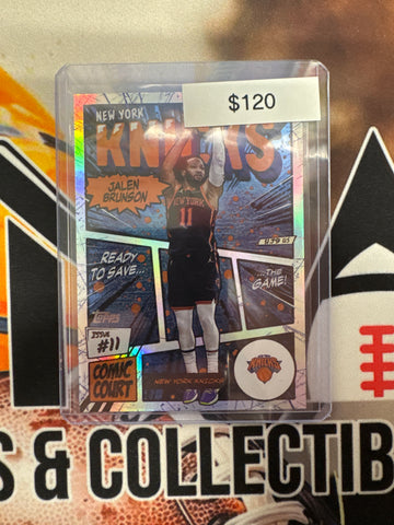 2025 Topps NBA Jalen Brunson Comic Court SP