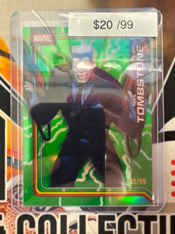 2026 Topps Chrome Marvel Tombstone Storm’s Lightning Green Refractor /99