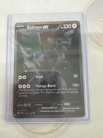 Pokemon Zekrom ex 172/086 Black Bolt