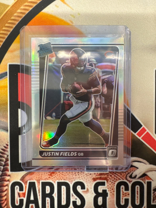 2021 Panini Donruss Optic NFL Justin Fields Rated Rookie Holo