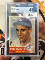 1953 Topps MLB Phil Rizzuto SGC 4